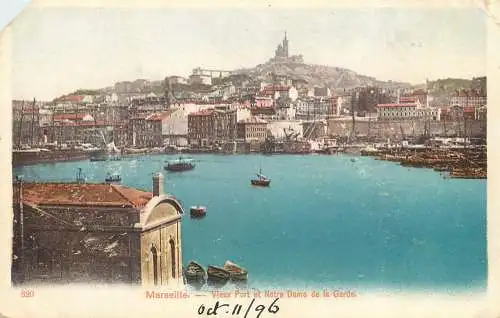 France Marseille Vieux Port & Notre Dame de la Garde
