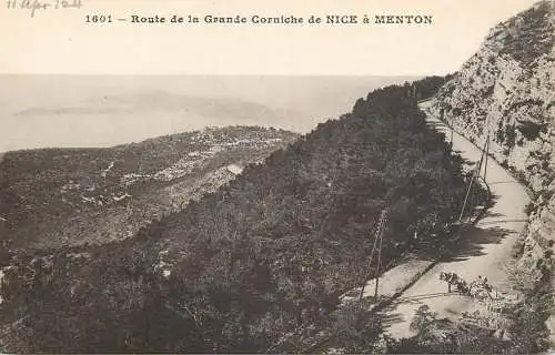 France Route de la Grande Corniche de Nice a Menton