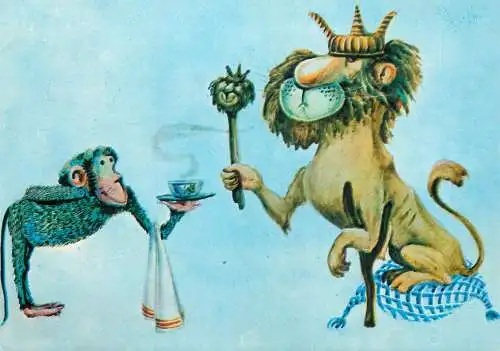 Postcard fantasy illustration Marcela Cordescu