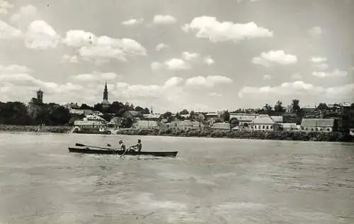 Hungary Szentendre cu barca pe lac