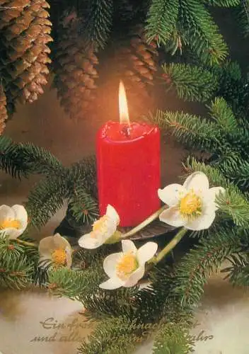 Postcard holiday New Year Christmas