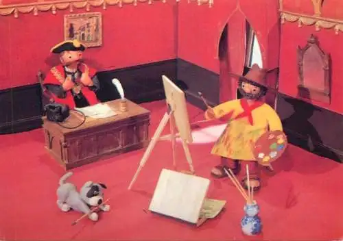 Postcard fine arts Trumpton the mayor sits for his portrait
