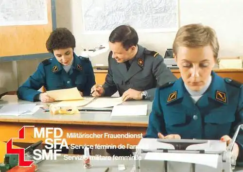 Postcard advertising MFD SFA SMF army recruitment