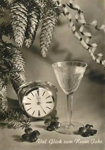 Postcard holiday viel Gluck zum Neuen Jahr
