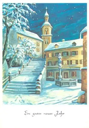 Postcard holiday ein gutes neues Jahr