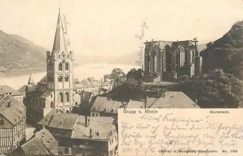 Germany Bacharach Gruss v. Rhein