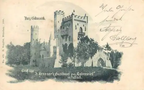 Germany Pullach Burg Schwaneck  "Gasthaus zum Rabenwirt"