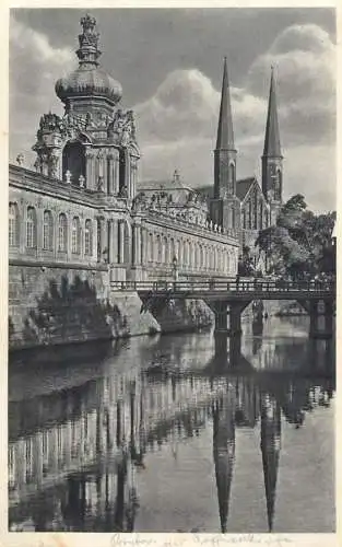 Germany Dresden Zwinger Kronentor m. Sophienkirche