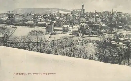 Germany Annaberg vom Schreckenberg gesehen