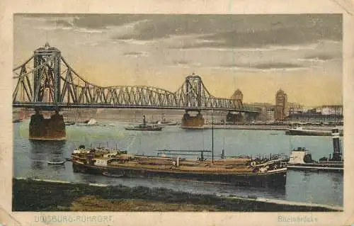 Germany Duisburg Ruhrport Rheinbrucke