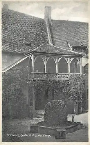 Germany Nurnberg Schlosshof in der Burg