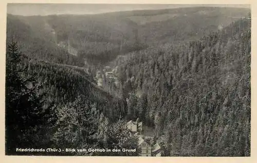 Germany Friedrichorda Blick vom Gottlob in den Grund