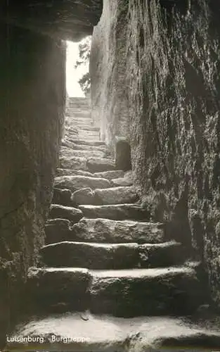 Germany Luisenburg im Fichtelgebirge Felsenlabyrinth Burgtreppe