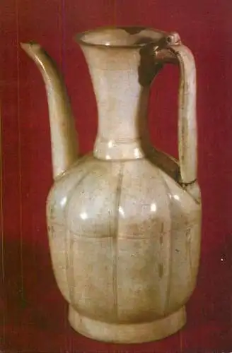Postcard fine arts vase Melonenformige kanne
