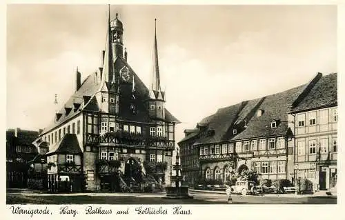 Germany Wernigerode Harz Rathaus u. Gotisches Haus