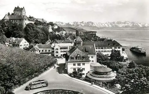 Germany Meersburg am Bodensee mit Meersburg und Santisgruppe