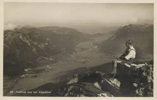 Germany Talblick von der Alpspitze panoramic view