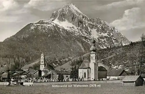 Germany Mittenwald mit Wetterstein