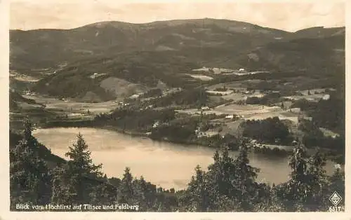 Germany Blick vom Hochfirst auf Titisee und Feldberg