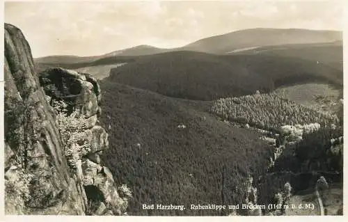 Germany Bad Harzburg Rabenklippe und Brocken