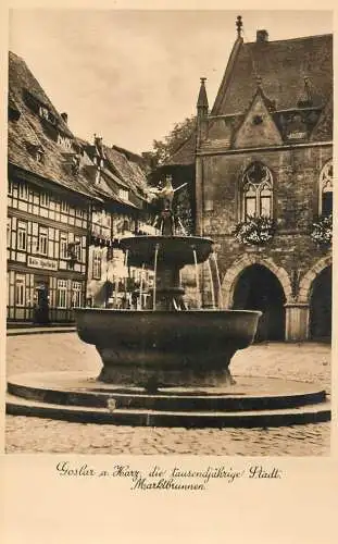 Germany Goslar am Harz Marktbrunnen