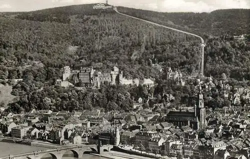 Germany Heidelberg mit Bergbahn zum Konigstuhl