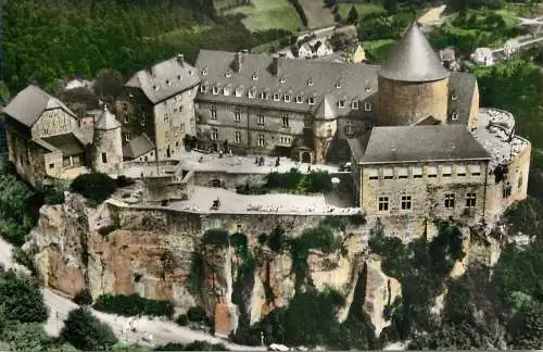 Germany Schloss Waldeck am Edersee hotel-restaurant-cafe aerial view