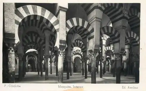 Spain Cordoba Mezquita, interior view