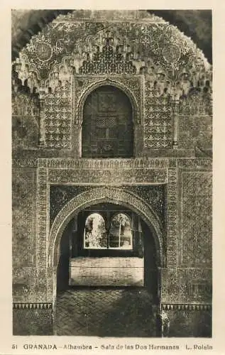 Spain Granada Alhambra Sala de las dos Hermanas