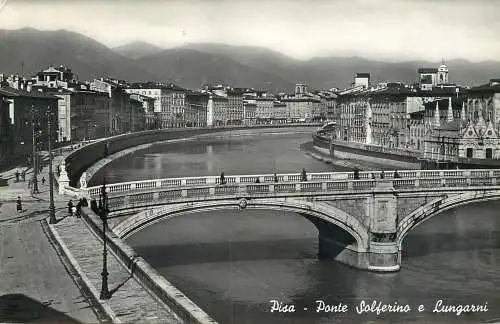 Italy Pisa Ponte Solferino e Lungarni