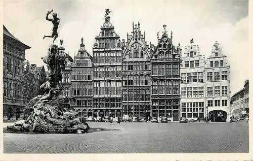 Belgium Anvers Grand Place & Monument Brabo