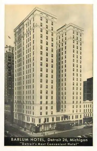 USA Detroit MI Barlum Hotel