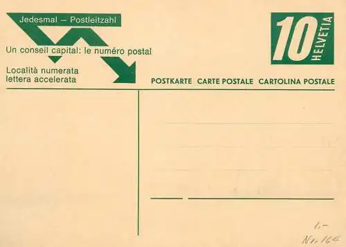 Suisse papeterie estampillée Jedesmal Wabern 1967