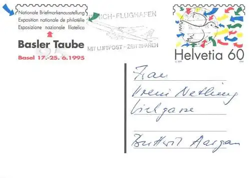 Suisse papeterie estampillée Basler Taube