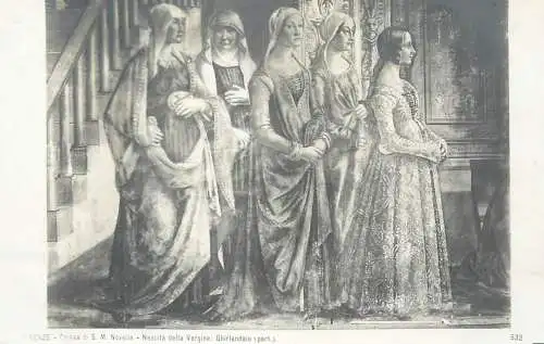 Nascita de la Vergine di Ghirlandaio (particolare)