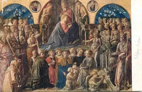 Coronation of the Virgin Filippo Lippi painting
