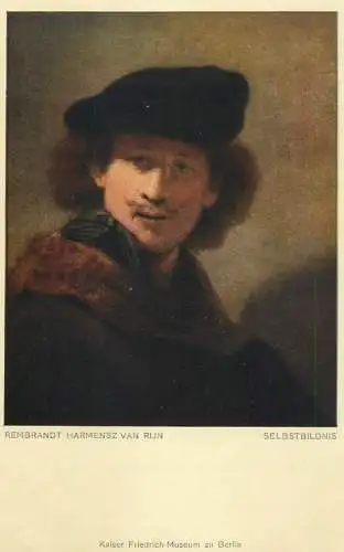 Rembrandt Selfportrait painting