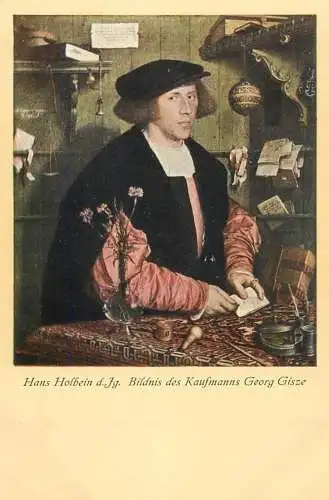 Bildnis des Kaufmanns Georg Gisze Hans Holbein Gemalde