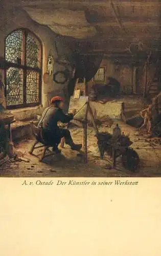 Adrien van Ostade Der Kunstler in seiner Werkstatt Gemalde