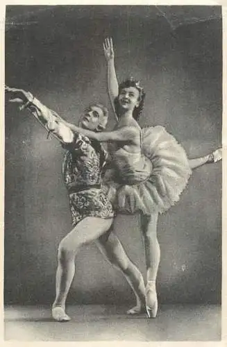 Postcard fancy card couple dance Ugray klotild es Bozso Arpad Diotoro