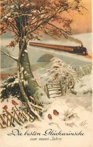 Fantaisie fleurs Christmas die besten Gluckwunsche train