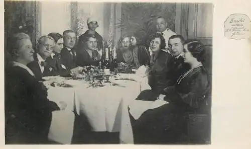 Hungary souvenir photo postcard restaurant instant photograph waiters Budapest social history