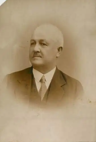 Souvenir vintage photo postcard anonymous man portrait