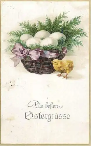 Fantaisie fleurs Easter eggs chicken die besten Ostergrusse