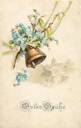 Fantaisie fleurs Easter Oster Gruke bell