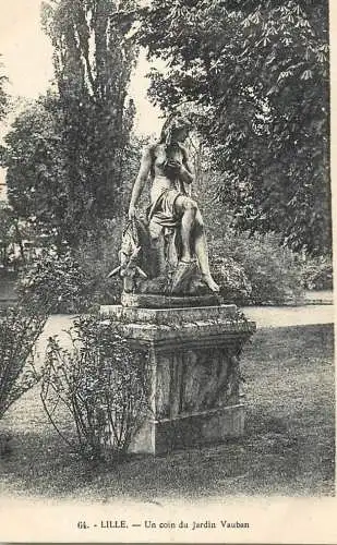 France Lille un coin du jardin Vauban