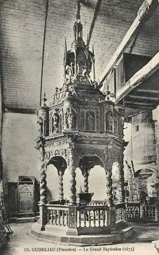 France Guimiliau le Grand Baptistere