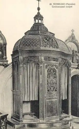 France Guimiliau confessionnal sculpte