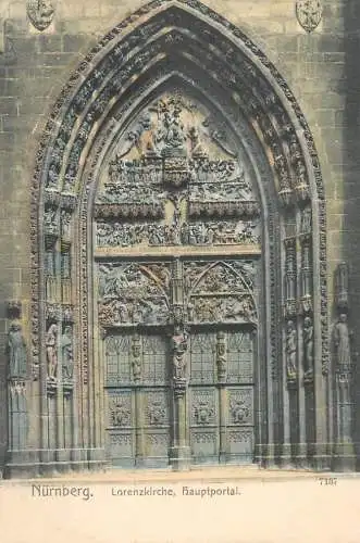 Germany Nurnberg Lorenzkirche hauptportal