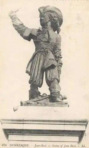 France Dunkerque Jean Bart statue of Jean Bart